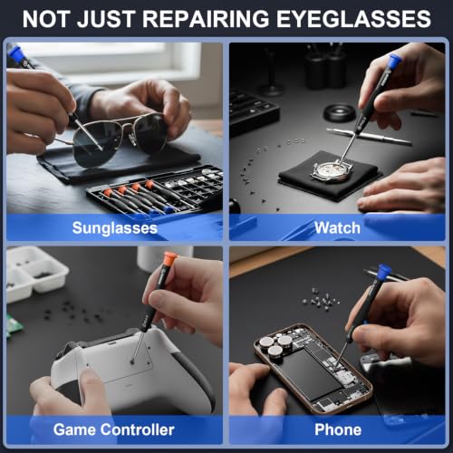 STREBITO Glasses Repair Kit, All-in-One Eyeglass Repair Kit