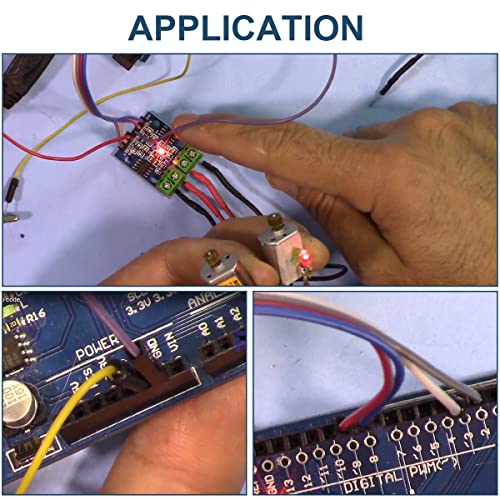 L9110S DC Stepper Motor Module, 5Pcs Dual-Channel H-Bridge DC Stepper Driver Board 2.5-12V Motor Driver Controller Module LED Lights for Arduino Stepper Motor Smart Car