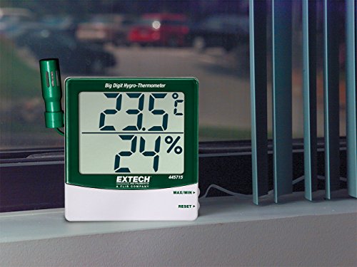 Extech 445715 Big Digit Remote-Probe Hygro-Thermometer