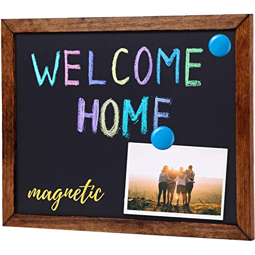 Besso Premium 11x14 Small Chalkboard Sign - Rustic Pine Wood Frame - Magnetic Blackboard Sign That Cleans Easily