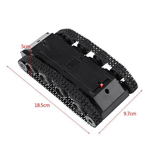 Hilitand DIY Kit Lightweight Shock Absorbed Plastic Tank Chassis with 130 Motor 3V-7V for Tank Toys Robot Projects