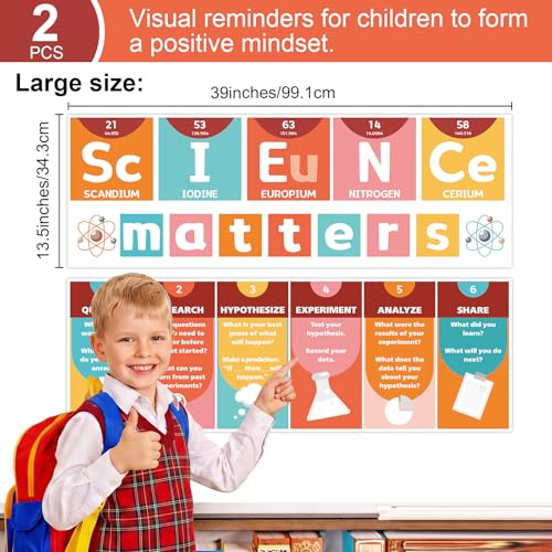Yakydesign Groovy Science Classroom Decoration Retro Hippie Science Banner and Poster Groovy Bulletin Board Set Hippie Laboratory Learning Charts Poster Wall Decor for Middle School Teacher Supplies - color: Groovy