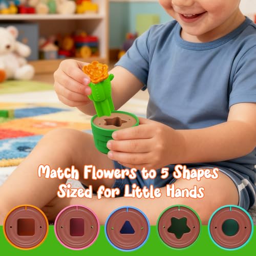 Montessori Flower Garden Building Toys for Toddlers, Kids Gardening Set