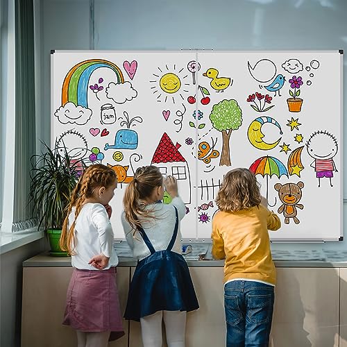 XBoard Dry Erase Board 60 x 48 Inches Foldable - size: 60"W x 48"H