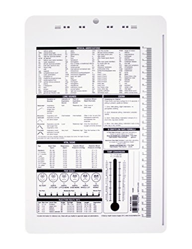 McCoy NurseConsult Nursing Calculator Clipboard with Stopwatch, Alarm, and Real Time Clock