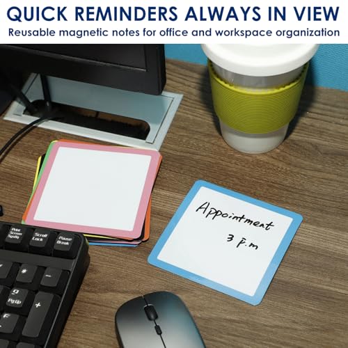 Dry Erase Magnets 4x4 in, Magnetic Notes & Labels for Whiteboard & Fridge - size: 4x4 in