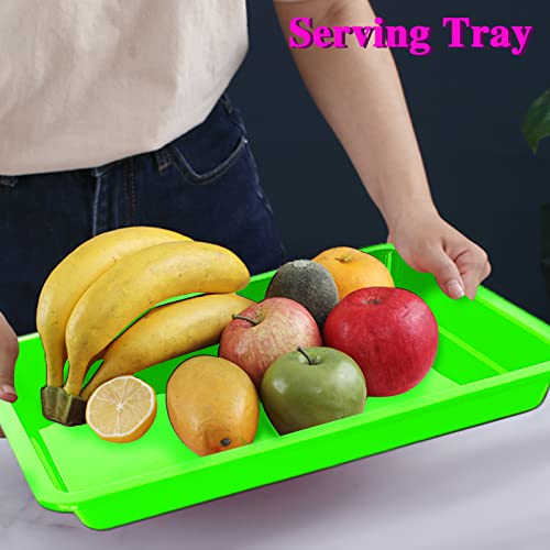 10 Pack Large Size Plastic Art Trays,13.4 * 9.8 * 1 inch - size: Large