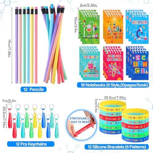Zhanmai 140 Pcs Science Party Favors, Science Birthday Party Decorations