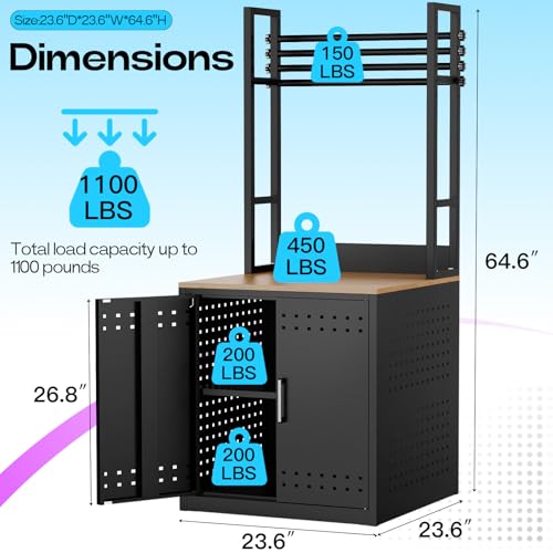 3D Printer Stand with Filament Storage,Heavy Duty 3D Printer Table