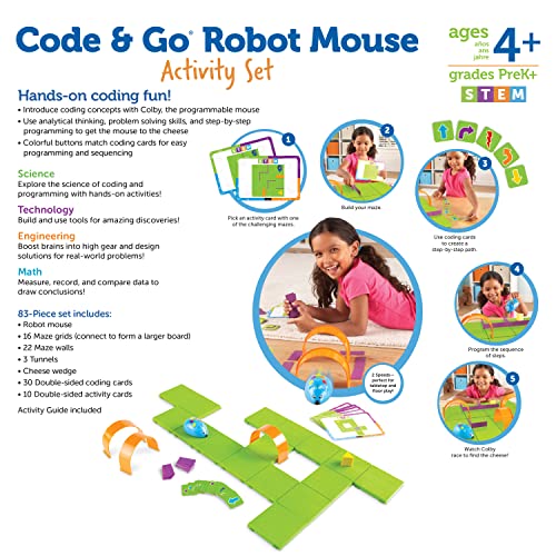 Learning Resources Code & Go Robot Mouse Activity Set