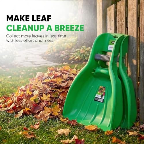 Superio Leaf Scoops, Leaf Collector Hand Rake for Lawn & Garden Cleanup, Plastic Leaf Grabber, Handheld Gardening Tool, Green, 12 Pair - size: 12 Pack