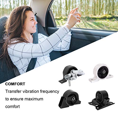 Transmission Engine Motor Mount Set Compatible with 2000-2006 Nissan Sentra 1.8L Auto 2000-2001 2.0L Auto, Replacement for A7314 A4305 A7315 A4301