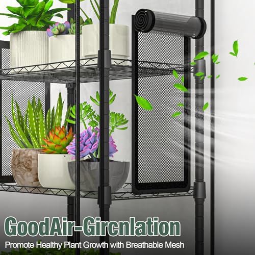 5-Tier Greenhouse for Indoor , 23.2" L×13.4" W×61.4" H - size: 5-Tier Large PVC greenhouse