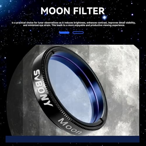 SVBONY SV233 Telescope Eyepiece Set,7-Piece Eyepiece & Filter Accessory Kit - style: Basic Set 7 pieces
