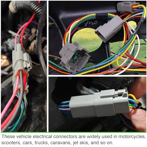 2 Pin Deutsch Connector Kit 10 Set, DT Connector, Waterproof Wire Connector - size: 2Pin 10Pair