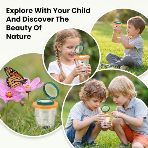 2 Pcs Insect Bug Viewer for Kids, Scalable Portable Bug Container