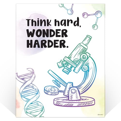 Decorably 12 Pun Chemistry Apparatus Science Posters for Classroom, 11x14in - size: 11 x 14 in