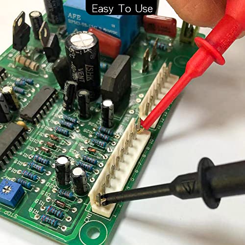 Grabber Micro Test Hook Clip for 4mm Plug Test Probe, Multimeter Mini Grabber Test Clips Conversion Connection for Push-in Pen Tip - size: 4MM PLUG
