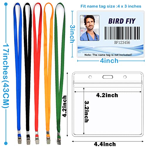4x3 Name Tags Badge Holder with Lanyard 50 Pack Waterproof Horizontal ID Badge Holder and 50 Pcs Lanyards Nametag for Conferences, Events, and Meetings (Red, 4 X 3 inches) - color: Red, size: 4 X 3 inches