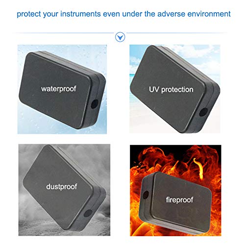 55x35x15mm Waterproof Electric Project Case Junction Box with Cover Black Plastic, 6-Pack - size: 55 x 35 x 15mm(6PCS)