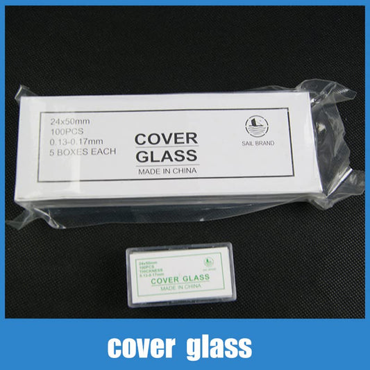 5 Pack Blank Clear Microscope Square Cover Glass Coverslip Slides Lab Tools Set 0.94Inch x 1.96Inch (24mm x 50mm) - style: 5 SET (500PCS)