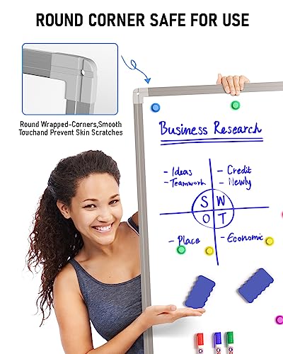 Nicpro Easel Whiteboard with Stand Board 36 x 24'' Magnetic Dry Erase