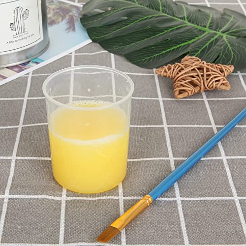 100 Pcs 100mL Plastic Graduated Beakers for Epoxy Resin - size: 100ML