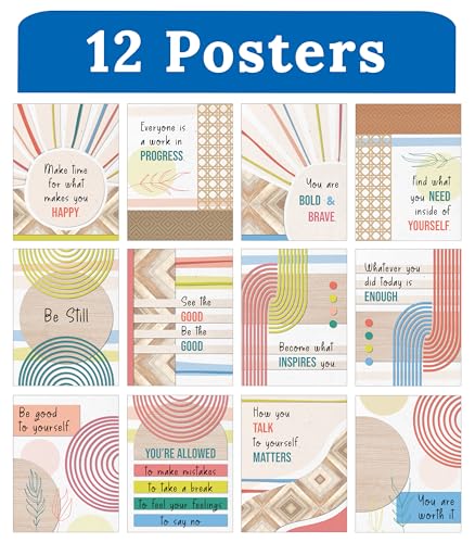 Carson Dellosa True to You 12-Piece Posters Set, Motivational 8.5" x 11" - color: True to You