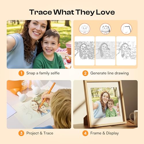 Caydo T3 Smart Drawing Projector Kit, for Kids Ages 5+ - color: T3 Drawing Projector Kit