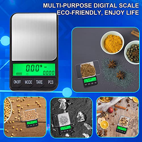 American Weigh Scales Digital Pocket Scale AC Series 1200g x 0.1g | High Precision 0.1g Accuracy Mini Gram Scale for Kitchen, Lab, Jewelry, Coin Scale, Small Digital Gram Scale Portable Travel Scale - size: 1200g x 0.1g