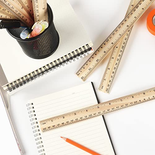 ZZTX 3 Pack Wooden Ruler 12 Inch(30 cm) - color: 3 Pack, 12 Inch
