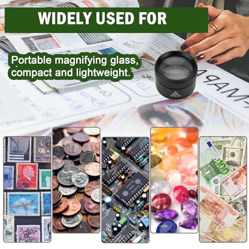 Rongon 30X Portable Jewelers Loupe Pocket Handheld Magnifier - size: 30X36MM