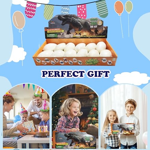 Dino Eggs Dig Kit 12 Dinosaur Eggs Toys for Kids