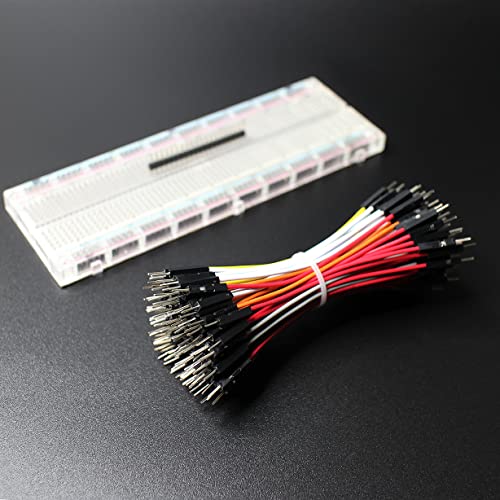 Breadboard Jumper Wires 20AWG, Bestlus Exclusives 10CM Male to Male Jumper Cable Wires M/M 4'' 10 Colors Pack of 120 Square Head 0.1'' (4'', M/M) - color: Male-Male, 10CM, size: 10CM / 4''