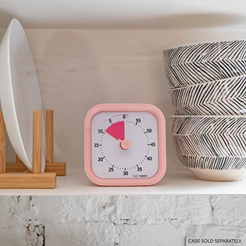 TIME TIMER Home MOD – 60-Minute Visual Timer Home Edition, Silent Operation Study Tool for Kids Desk, Homeschool Supplies, Office & Meetings (Peony Pink) - color: Peony Pink, size: 3.5, style: Timer