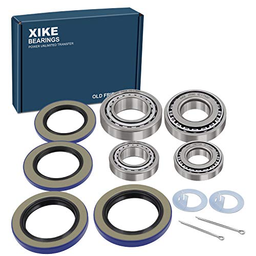 XiKe 2 Set Fits 5,200-6,000 lb Axles Trailer Wheel Hub Kit, 25580/25520 & LM67048/LM67010 Bearings, 21333TB, 22333TB /10-10, 10-36 Seal and Cotter Pin. - size: 25580/20 & LM67048/10 + Seal ID 2.125'' & 2.250'', style: Pack 2 Set