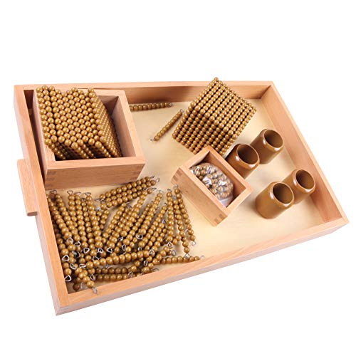 Golden Math Bead Material - Montessori Number Learning Educational Gifts for Kids