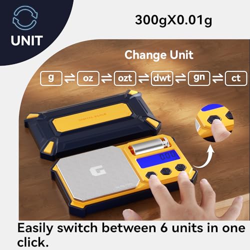 GRAM PRES Digital Pocket Gram Scale 300g x 0.01g Accuracy, Small High