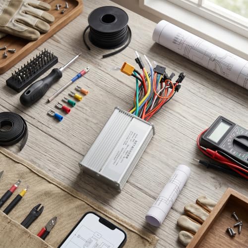 Electric Scooter Controller Brushless Motor 48V 20A, Scooter Brushless Controller Design, Motor Wiring Diagrams