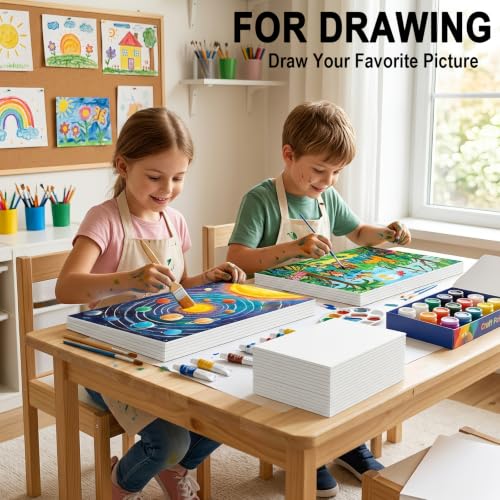 50 Pack Foam Boards, 8x10x1/8" Foam Core Board for Projects - size: 8x10x1/8in