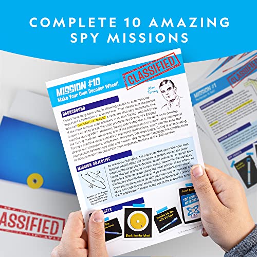 National Geographic Spy Science Kit with 10 Secret Missions for Kids