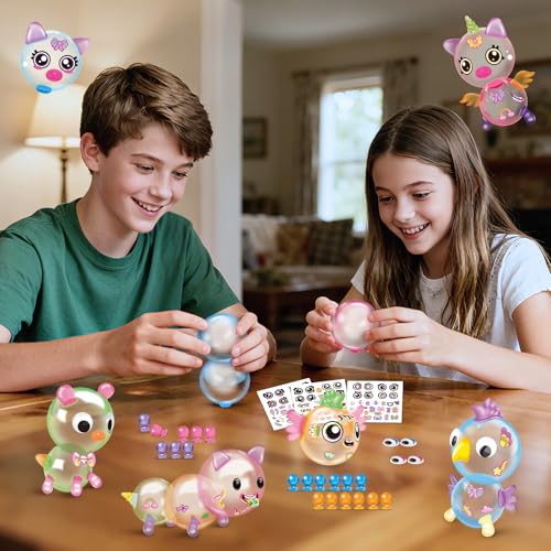 Amy&Benton 162PCS DIY Balloons Animals Kit with Pump Refill, Kids Craft Kit - color: 162PCS Refill-Multi color