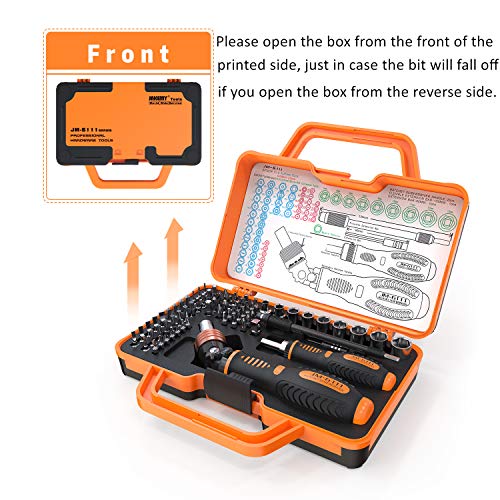Precision Ratchet Screwdriver Set, JAKEMY 69 in 1 Household Screwdriver Home Repair Tool Kit, Disassemble Magnetic Rotating Ratchet Screwdriver Kit for Furniture/Car/Computer/Electronics Maintenance - color: Jm6111 - 69 in 1 Household