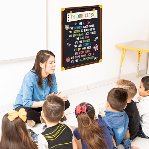 Vantasii Classroom Rule Poster, Colorful Bulletin Board Decoration Thick Motivational & Inspirational Positive Rule Poster Chart for Preschool, Elementary, Middle School Supplies (12.6”X17”) - color: Inspirational Poster