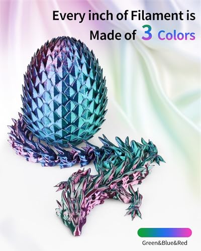 LANDU Silk Tri-Color PLA Filament 1.75mm 1Kg, Triple Color Silk PLA Filament, Silk Rainbow PLA Filament, Neatly Wound 3D Printer Filament, 3 in 1 Multi Color Filament +/-0.02mm, Silk Red Blue Green - color: Silk Tri Color Pla-red Blue Green, size: 1KG