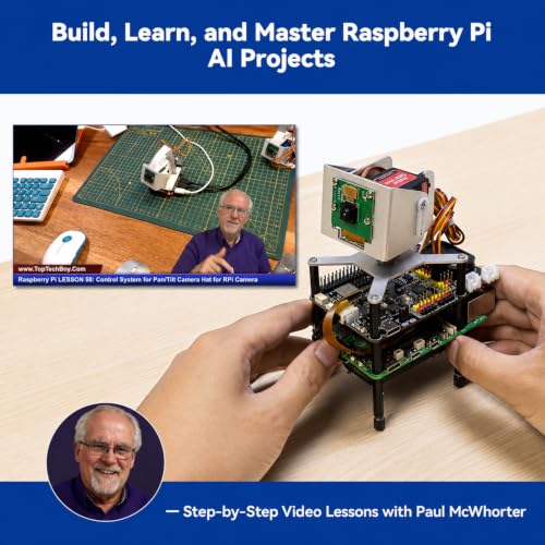 SunFounder AI Fusion Lab Kit for Raspberry Pi 5/4/3B+/Zero 2w, LLMs ChatGPT/Gemini/Grok, YOLO&OpenCV & MediaPipe, Python, Video Courses for Beginners Engineers