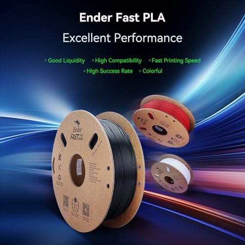 Creality PLA 3D Printer Filament, White & White, 2‑Pack, 2KG Total - color: White+white