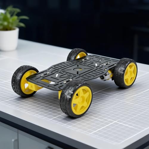 4WD Robot Chassis Kit for Arduino/Raspberry Pi - style: Aluminum Alloy Chassis