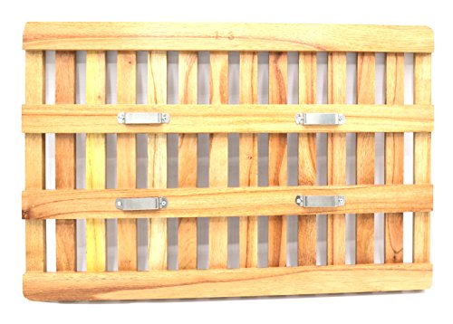 EISCO Wooden Herbarium Press Frame: 12 x 18 inches with 2 Buckle Straps