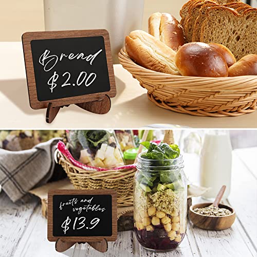 Temlum 15pcs Mini Chalkboard Sign, 2.9″x3.9″ Small Chalkboards, Rectangular - style: Rectangular